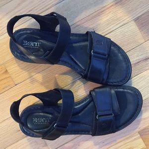 Black Born Haldor Leather Sandals